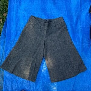 Theory Charcoal Herringbone culottes